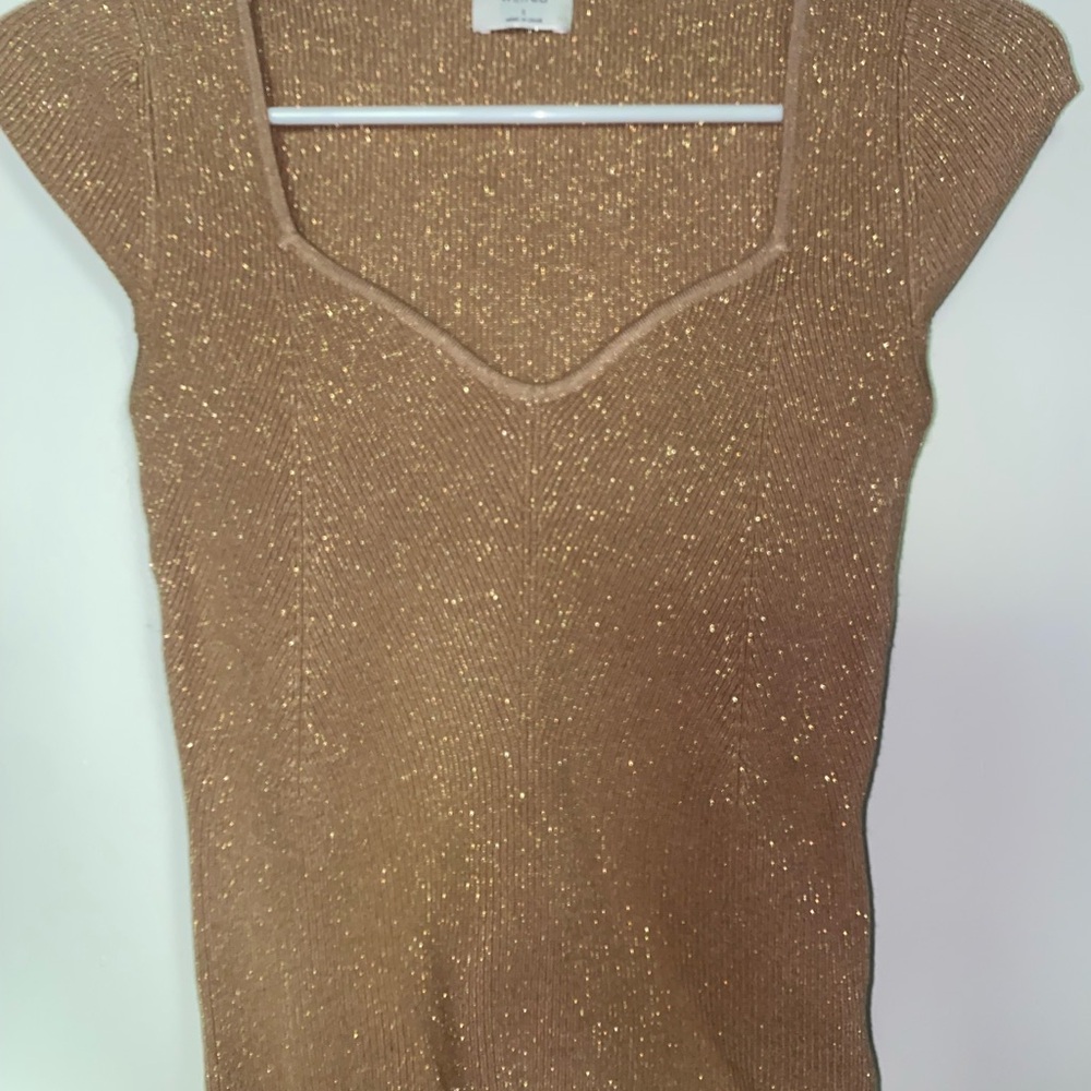 Aritzia Gold Knit Women's Top